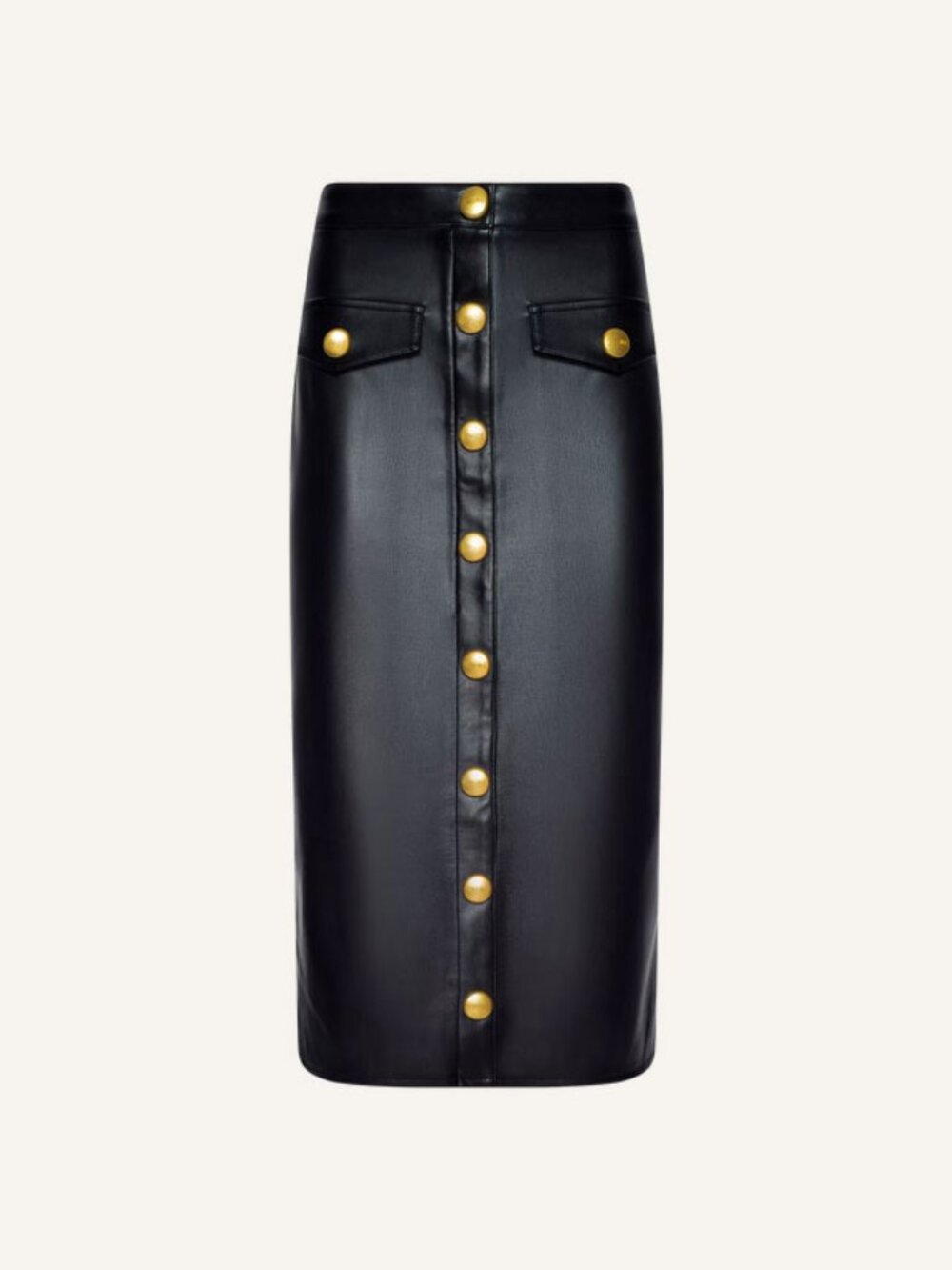 L'AGENCE Milann Vegan Leather Skirt - Picture 4 of 4